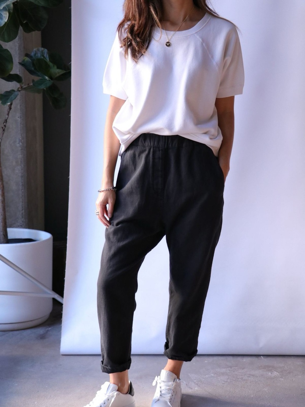 Nili Lotan Short-Sleeve sweatshirt